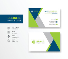  company business card in abstract background visiting card for corporate identity