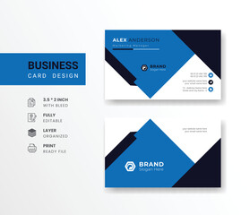  company business card in abstract background visiting card for corporate identity