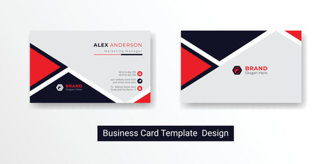 Modern professional business card company logo abstract background visiting card for corporate identity