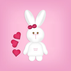 Valentines day bunny