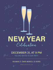 New year celebration flyer