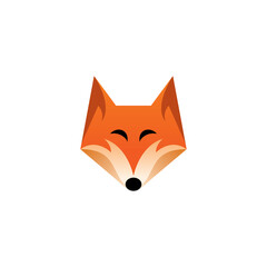 Fox Mascot Vector Illustration. Fox Logo Modern Design