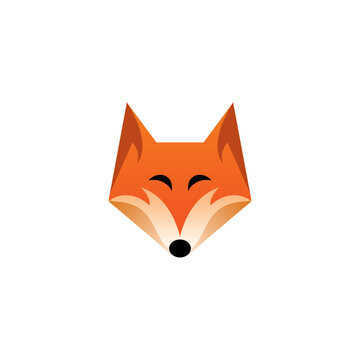 Fox Mascot Vector Illustration. Fox Logo Modern Design