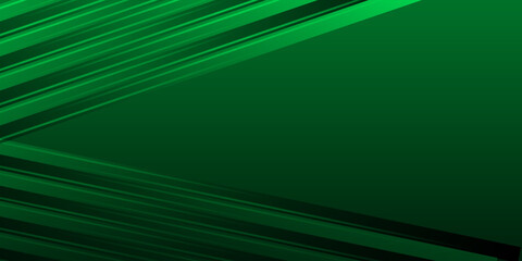 Abstract dark green geometric background. Composition of lines and stripes. Vector illustration.