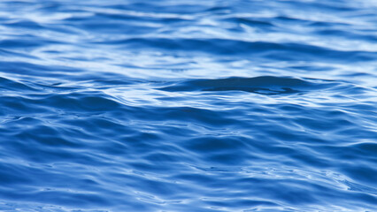 Fototapeta premium Blue water surface.