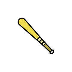 baseball bat icon vector design templates