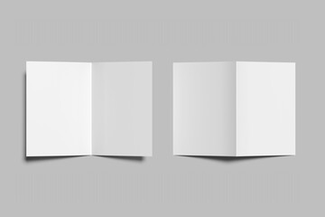 A5 Bifold Brochure Blank Mockup