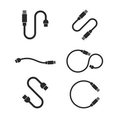 USB data transfer,cable icon