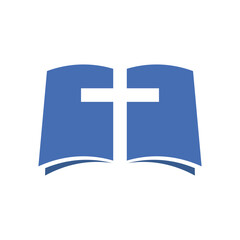 Obraz premium Bible book with church