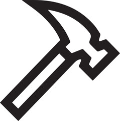 hammer,construction icon vector template on white