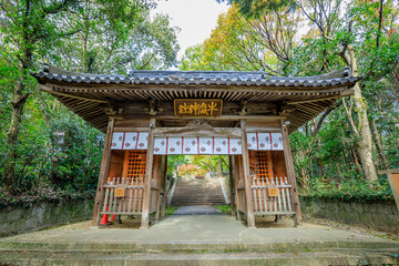 秋の牛窓神社　岡山県瀬戸内市　Ushimado Shrine in autumn. Okayama Prefecture, Setouchi City.