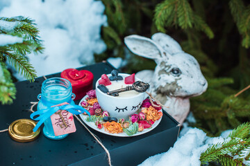 Mad Tea Party. Adventures in Wonderland , white rabbit drink me blue glass. Design for Wonderland...