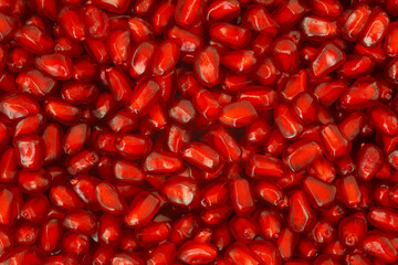Seeds of pomegranate texture background.