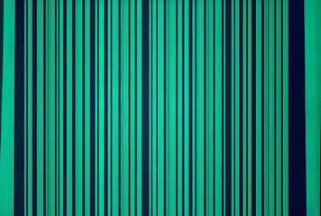 Obraz premium tropical blue green color striped design with vertical brushed lines. Web, print, wallpaper, home decor, spring summer clothing fabric, backdrop for invitations, and present paper textures. Generative