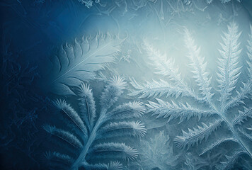 Frost background texture. Generative AI