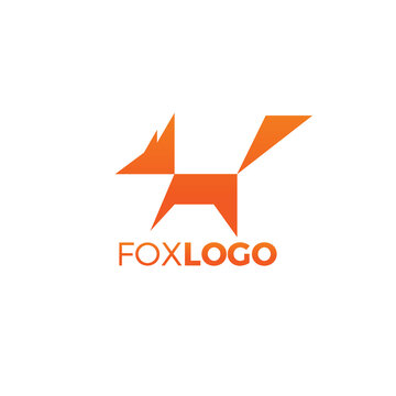Fox Logo Simple. Fox Abstract Design. Fox Art