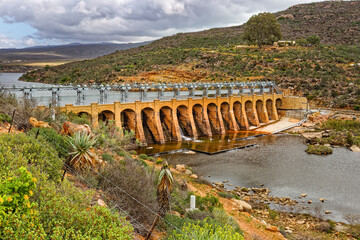 Arched dam on Oilfants River near Clanwilliam