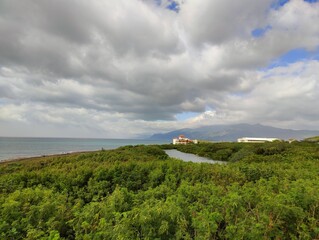 Kenting Observatory (墾丁天文台) as seen from the 
National Museum of Marine Biology & Aquarium (國立海洋生物博物館)