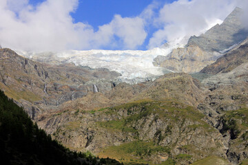 glacier de haute montagne