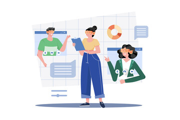 Online Video Meeting In The Metaverse