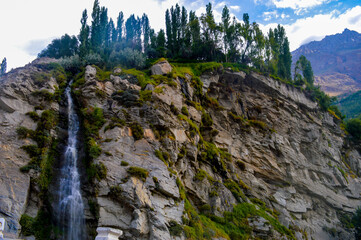 Beautiful Waterfall somewhere in Hunza Valley