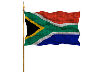National flag of South Africa. Background  with flag of South Africa