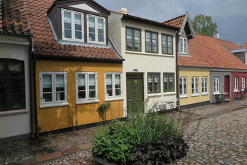 Fototapeta na wymiar Altstadt von Odense, Fünen Dänemark