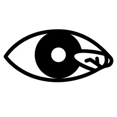 pterygium glyph icon