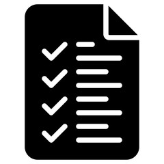 list glyph icon