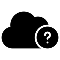 question glyph icon