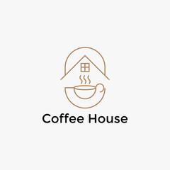 Coffee House template logo design for business drink or restaurant