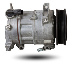 Car spare part air conditioning compressor - pump for supplying freon under pressure to the climate...