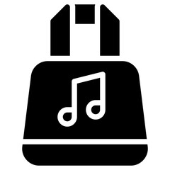 music store app glyph icon