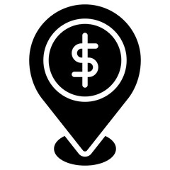 money glyph icon
