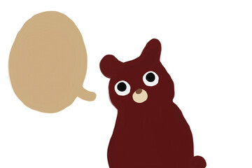 質問する熊さん