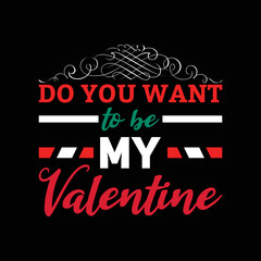 Valentine t-shirt design. February 14 t-shirt