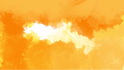 Obraz premium Orange watercolor background for textures backgrounds and web banners design