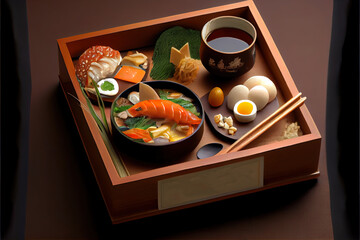 Obraz na płótnie Canvas Japanese Kaiseki Ryori food
