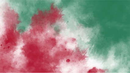 Red and green watercolor background for textures backgrounds and web banners design
