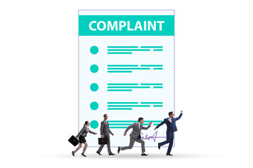 Business people in customer complaint concept