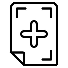 Fototapeta premium paper line icon