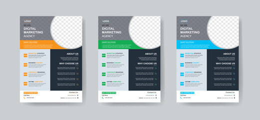 poster flyer pamphlet brochure cover design layout space for photo background, vector illustration template in A4 size