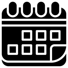 calendar glyph icon