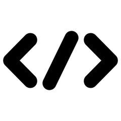 coding glyph icon