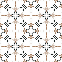 Geometric pattern. Seamless vector background. Ethnic graphic design.