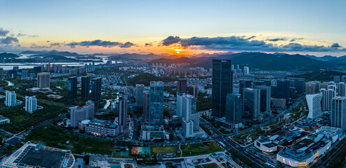 Fototapeta premium view of the city at night