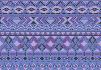 Indonesian pattern tribal ethnic motifs geometric seamless vector background. Abstract indian tribal motifs clothing fabric textile print traditional design with triangle and rhombus shapes.