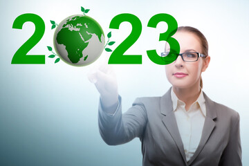 Year of 2023 in ecological concept