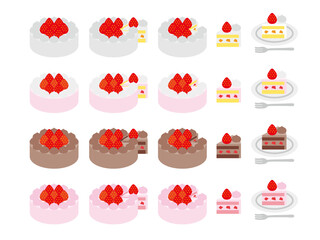 苺ケーキカットP