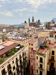View of the Ribera neighborhood from the Cathedral of the Sea, Barcelona